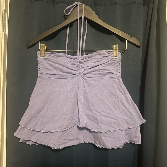 Lavender Ruffled Tank top - Picture 2 of 3